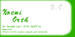 noemi orth business card